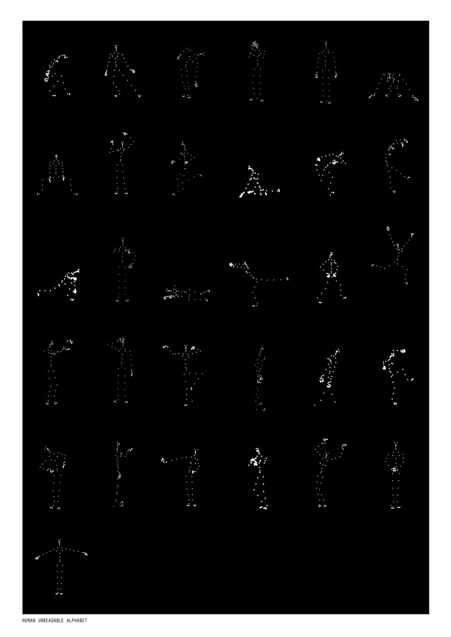 HUMAN UNREADABLE ALPHABET PRINT (SIGNED & NUMBERED)